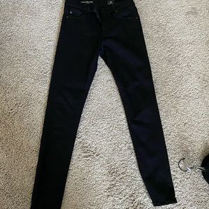 Women’s black AG jeans worn once